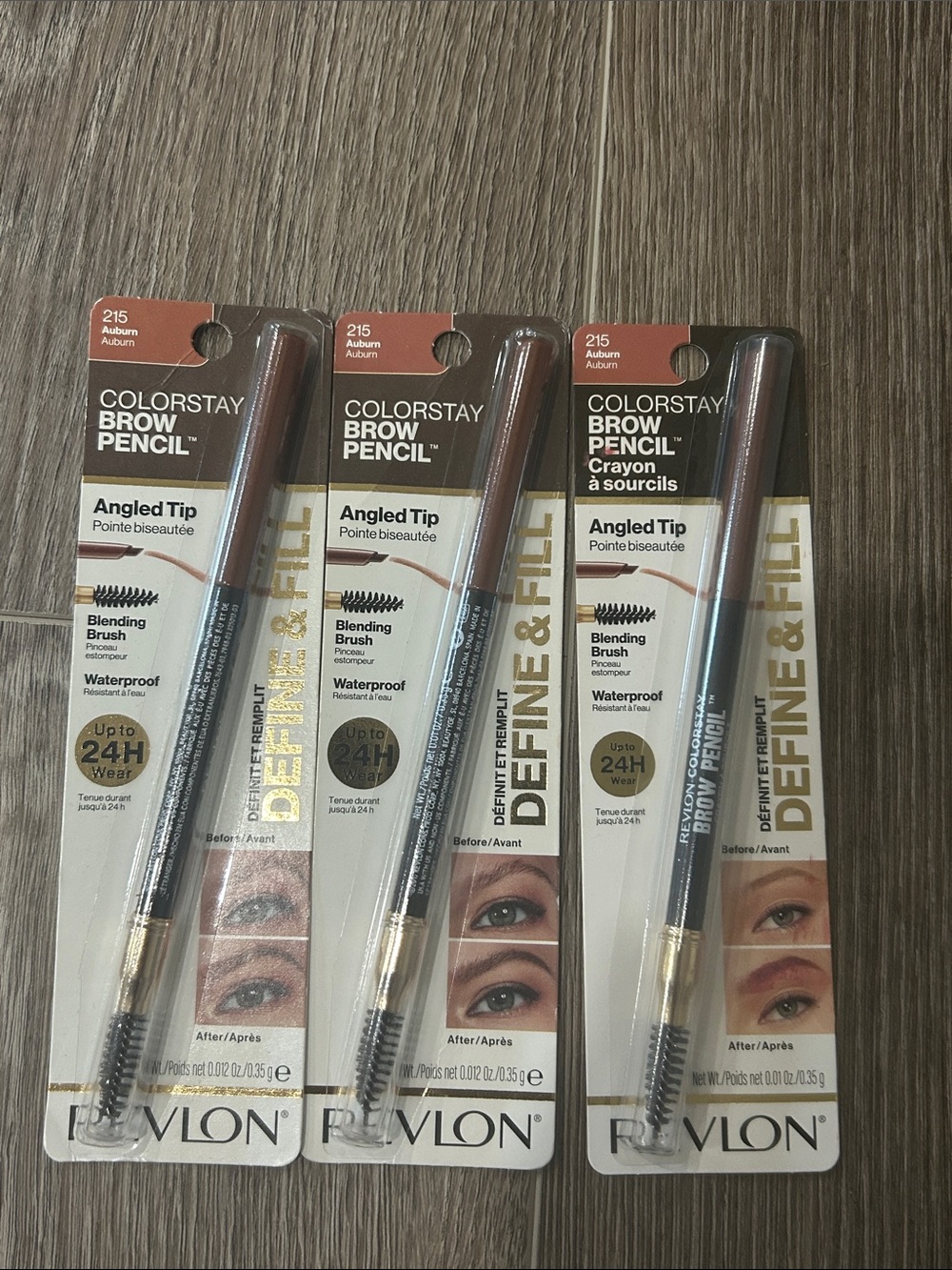 3X Revlon ColorStay Brow Pencil - Auburn (215) 🌸 FIRM PRICE 🌸